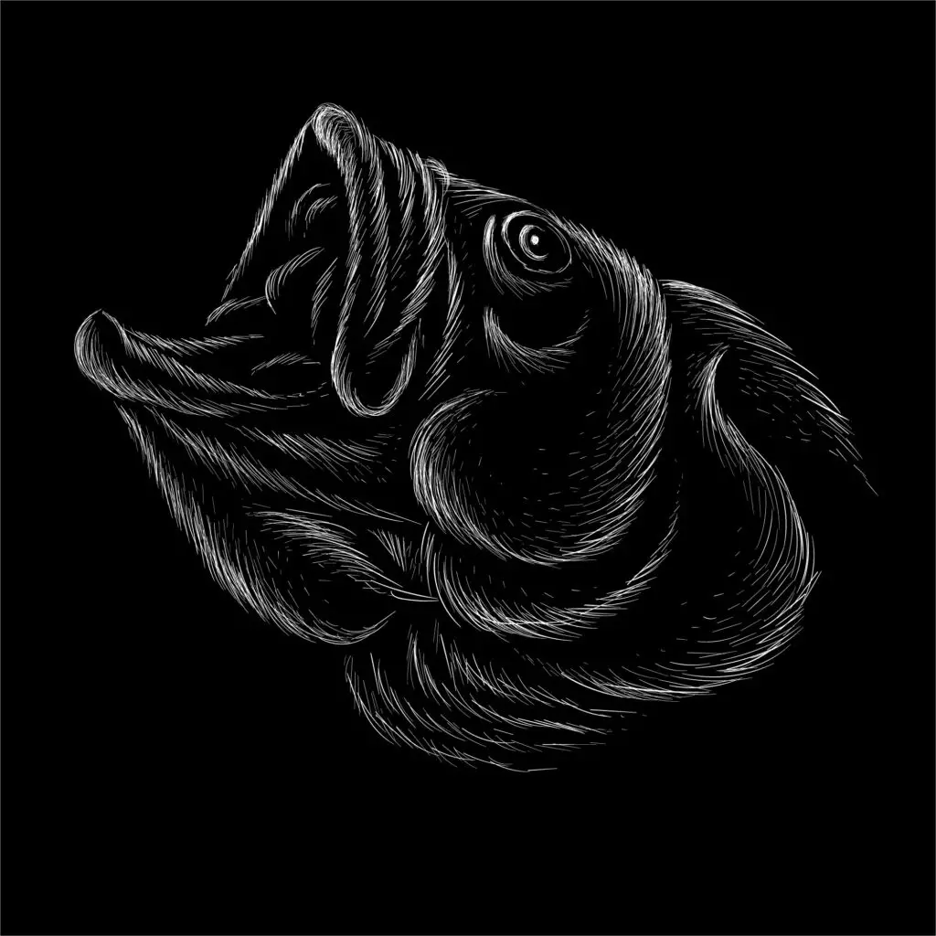 Old fish drawing