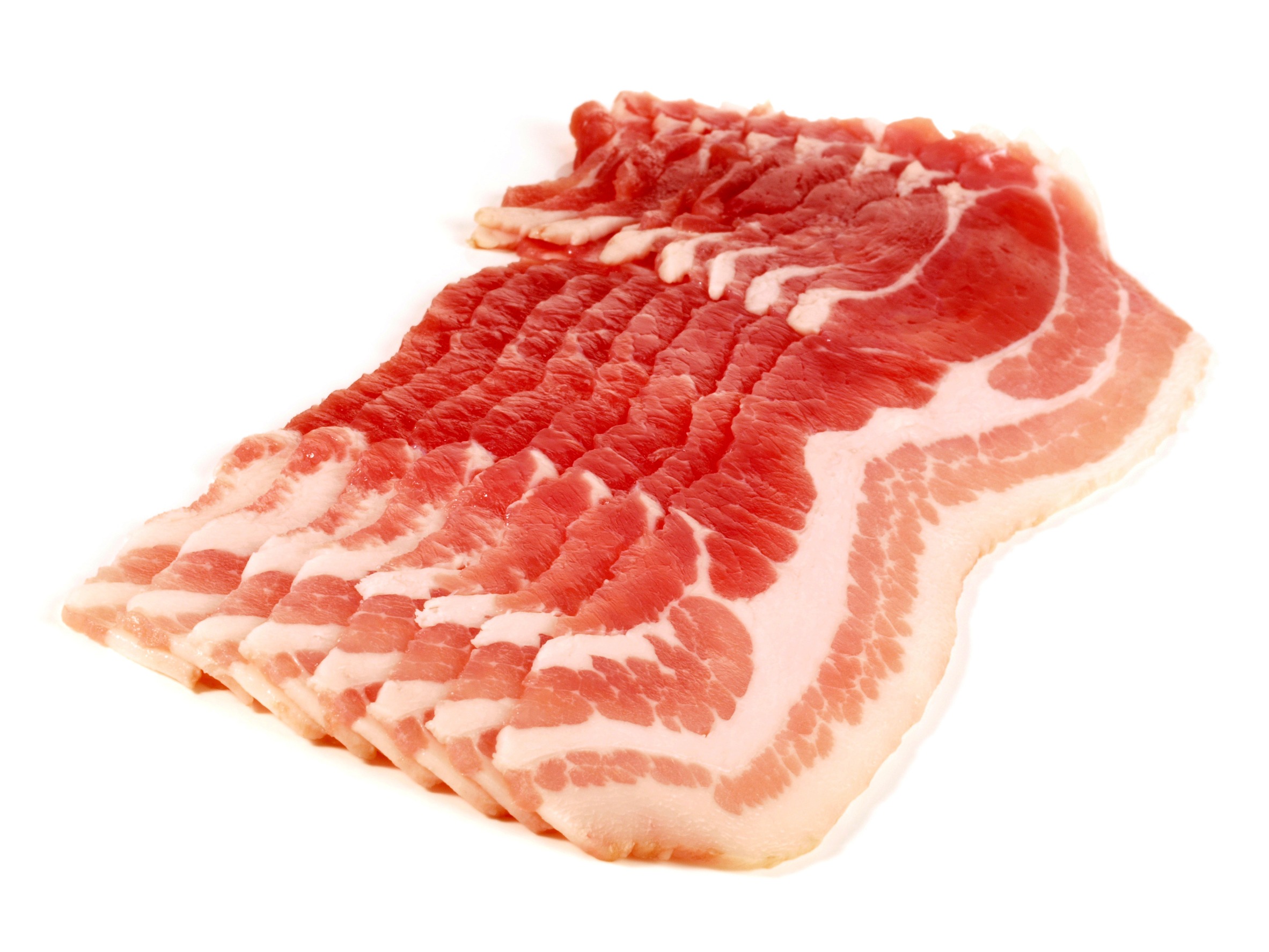Raw bacon for catfish