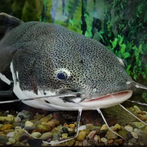 Closeup of a catfish